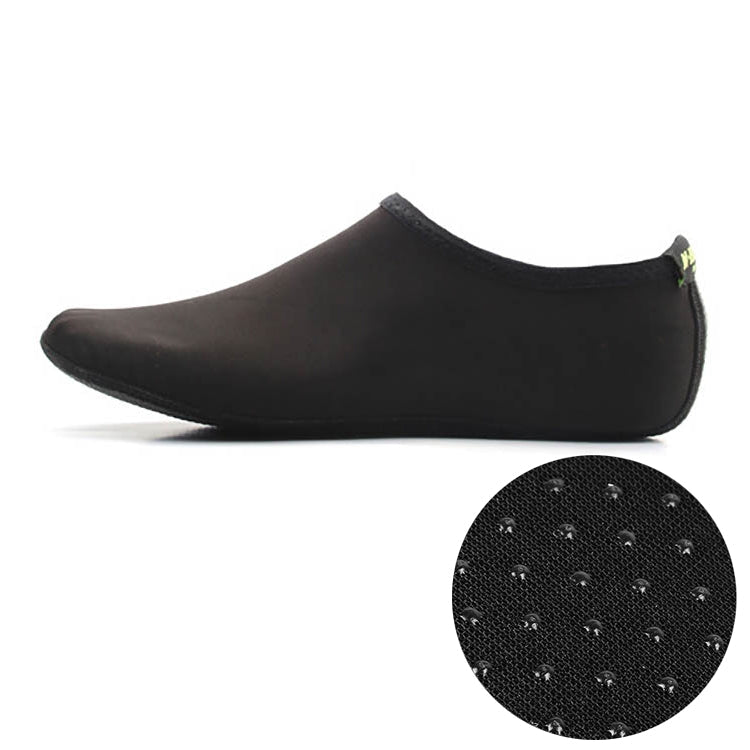 Non-slip Plastic Grain Texture Thick Cloth Sole Solid Color Diving Shoes and Socks, One Pair, XXXL