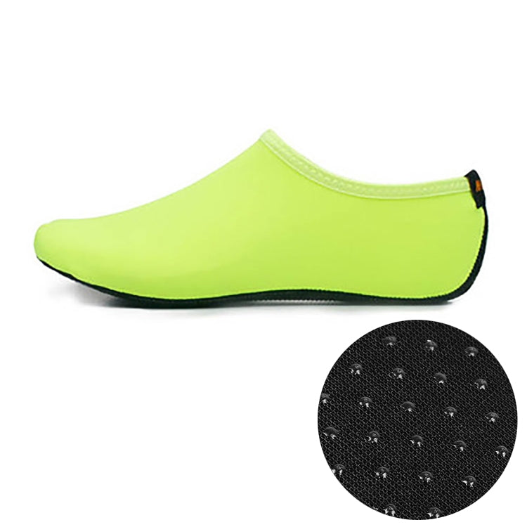 Non-slip Plastic Grain Texture Thick Cloth Sole Solid Color Diving Shoes and Socks, One Pair, XXXL