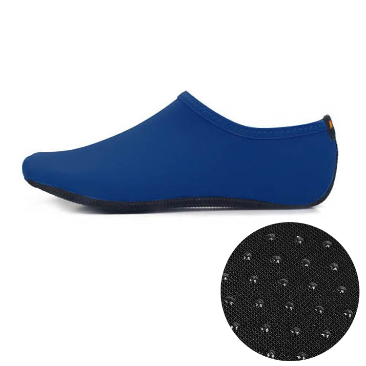 Non-slip Plastic Grain Texture Thick Cloth Sole Solid Color Diving Shoes and Socks, One Pair, XXXL