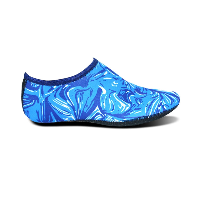 Non-slip Plastic Grain Texture Thick Cloth Sole Printing Diving Shoes and Socks, One Pair, M, L, XL, XXL