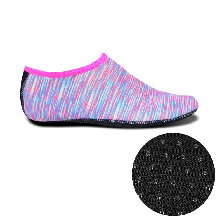Non-slip Plastic Grain Texture Thick Cloth Sole Printing Diving Shoes and Socks, One Pair, M, L, XL, XXL