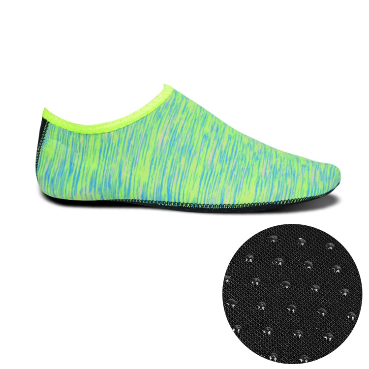 Non-slip Plastic Grain Texture Thick Cloth Sole Printing Diving Shoes and Socks, One Pair, M, L, XL, XXL