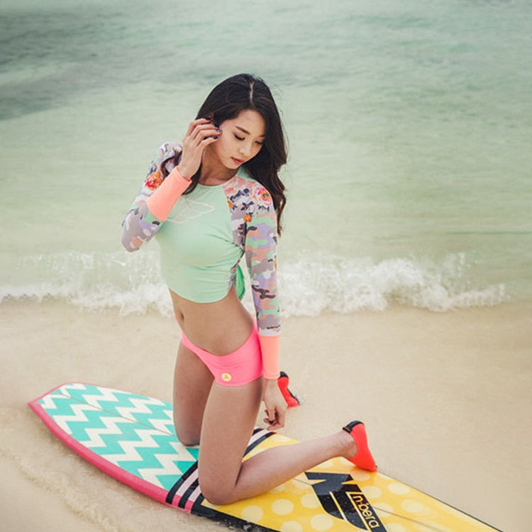 3mm Non-slip Rubber Embossing Texture Sole Solid Color Diving Shoes and Socks, One Pair, M, L, XL, XXL