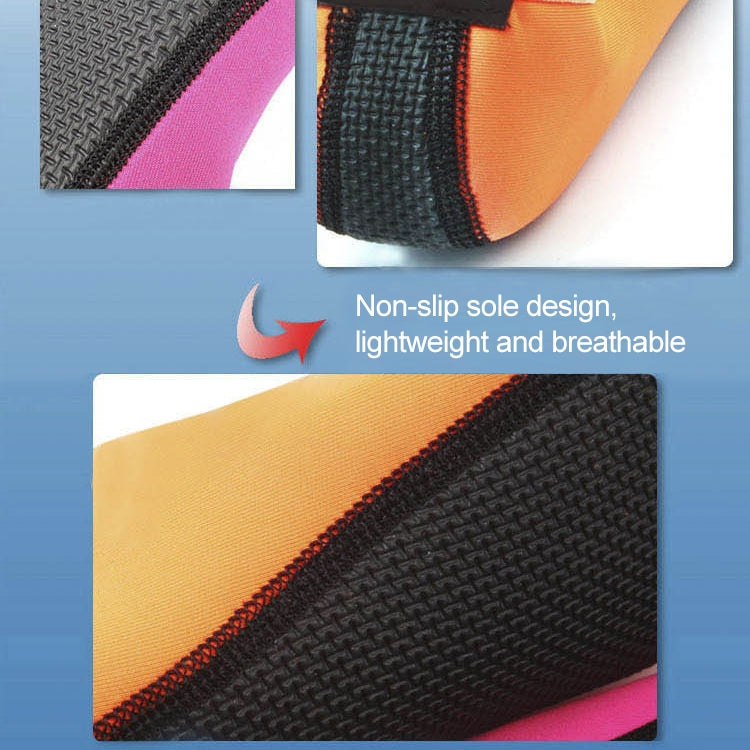 3mm Non-slip Rubber Embossing Texture Sole Solid Color Diving Shoes and Socks, One Pair, XXXL