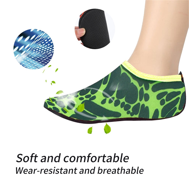 3mm Non-slip Rubber Embossing Texture Sole Figured Diving Shoes and Socks, One Pair, XXXS, XXS, XS, S, M, L