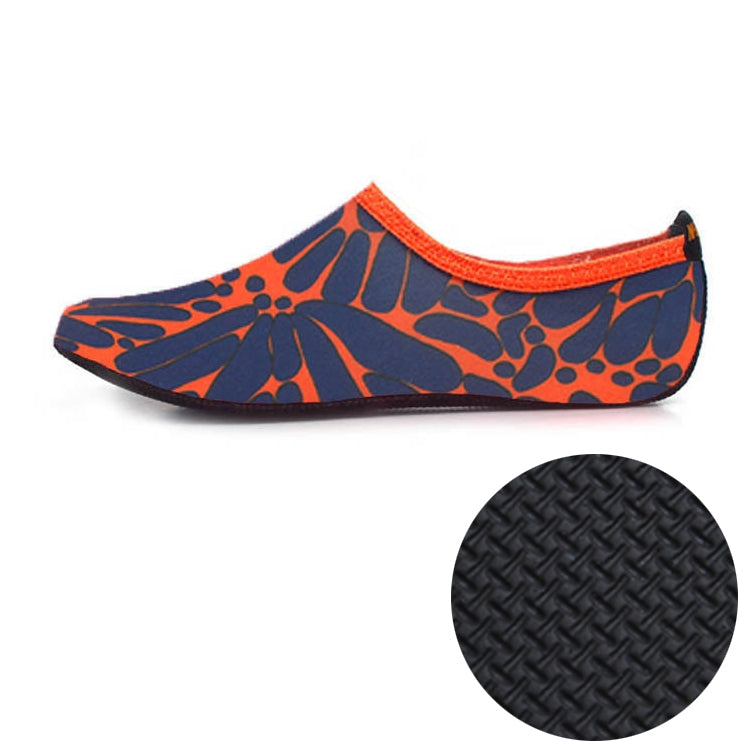 3mm Non-slip Rubber Embossing Texture Sole Figured Diving Shoes and Socks, One Pair, XXXS, XXS, XS, S, M, L