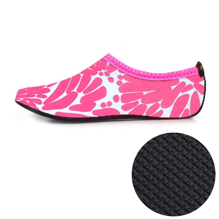 3mm Non-slip Rubber Embossing Texture Sole Figured Diving Shoes and Socks, One Pair, XXXS, XXS, XS, S, M, L