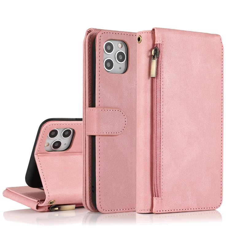 Skin-feel Crazy Horse Texture Zipper Wallet Bag Horizontal Flip Leather Case with Holder & Card Slots & Wallet & Lanyard, For iPhone XS / X, For iPhone XR, For iPhone XS Max, For iPhone 11