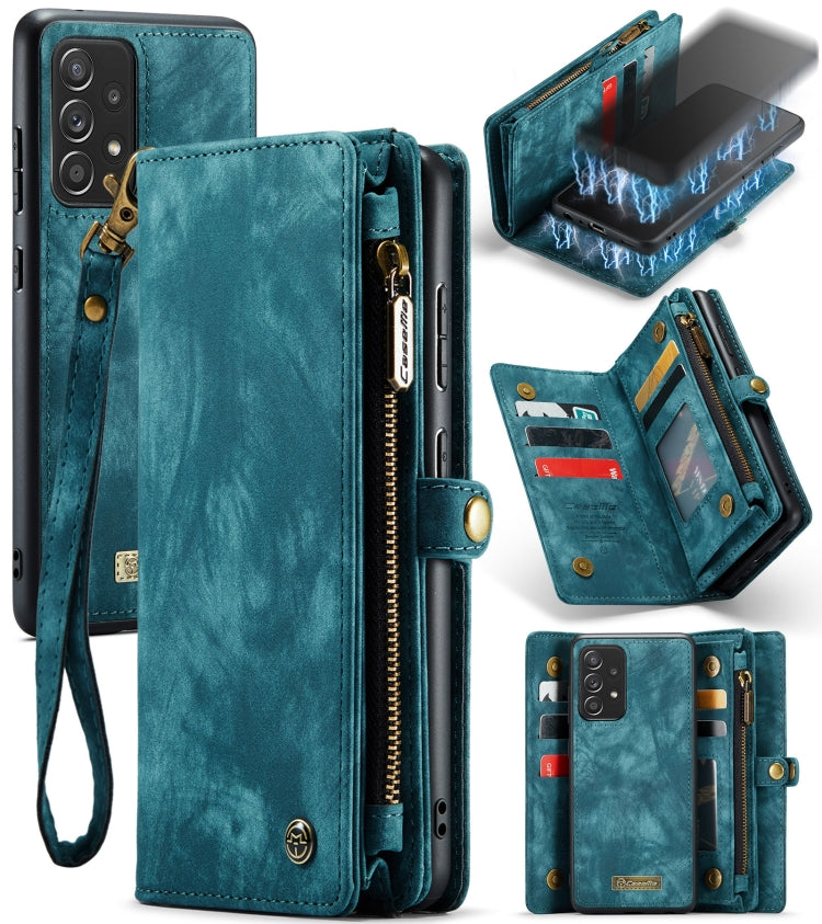 CaseMe Detachable Multifunctional Horizontal Flip Leather Case, with Card Slot & Holder & Zipper Wallet & Photo Frame, For Samsung Galaxy A52 5G / 4G