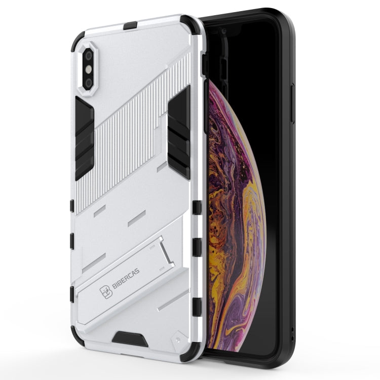 Punk Armor 2 in 1 PC + TPU Shockproof Case with Invisible Holder, For iPhone XS Max, For iPhone 6 & 6s, For iPhone 6 Plus & 6s  Plus