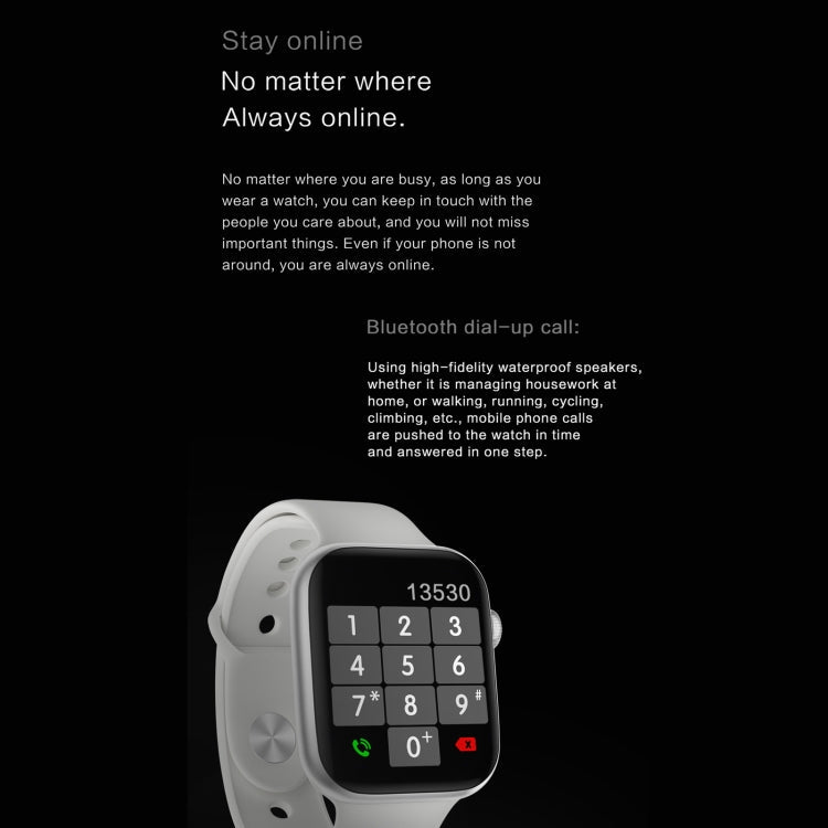 DW35PRO 1.75 inch Color Screen IPX7 Waterproof Smart Watch, Support Bluetooth Answer & Reject / Sleep Monitoring / Heart Rate Monitoring, Style: Silicone Strap, Silicone Strap(Red), Silicone Strap(White), Silicone Strap(Pink), Silicone Strap(Blue)     ...
