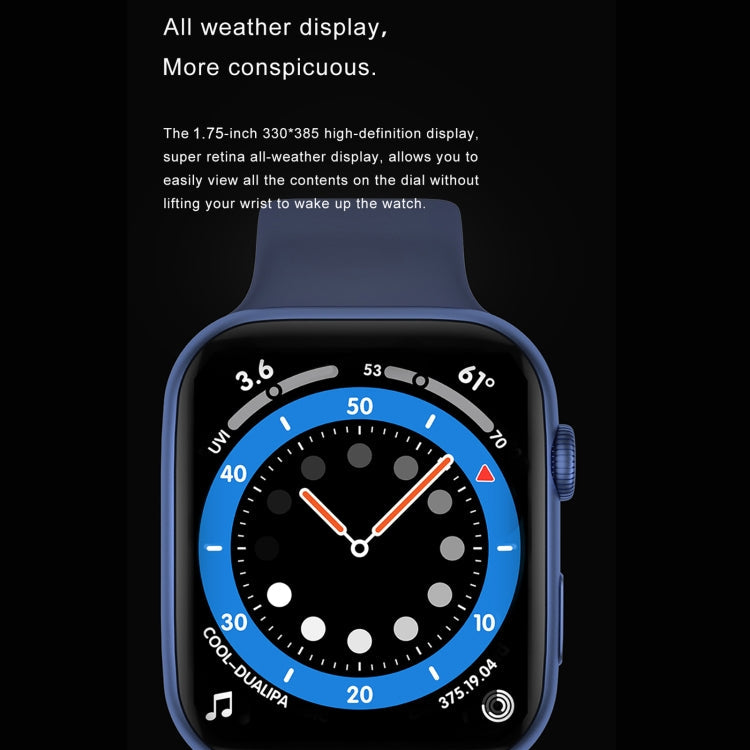 DW35PRO 1.75 inch Color Screen IPX7 Waterproof Smart Watch, Support Bluetooth Answer & Reject / Sleep Monitoring / Heart Rate Monitoring, Style: Silicone Strap, Silicone Strap(Red), Silicone Strap(White), Silicone Strap(Pink), Silicone Strap(Blue)     ...