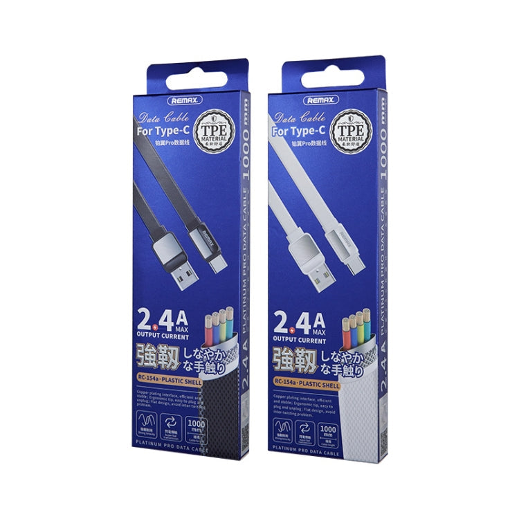 Remax 2.4A Platinum Pro Charging Data Cable, Length: 1m, Type-C