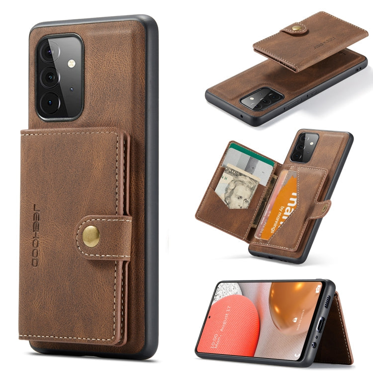 JEEHOOD Retro Magnetic Detachable Protective Case with Wallet & Card Slot & Holder, For Samsung Galaxy A52 5G, For Samsung Galaxy A72 5G, For Samsung Galaxy A51 5G
