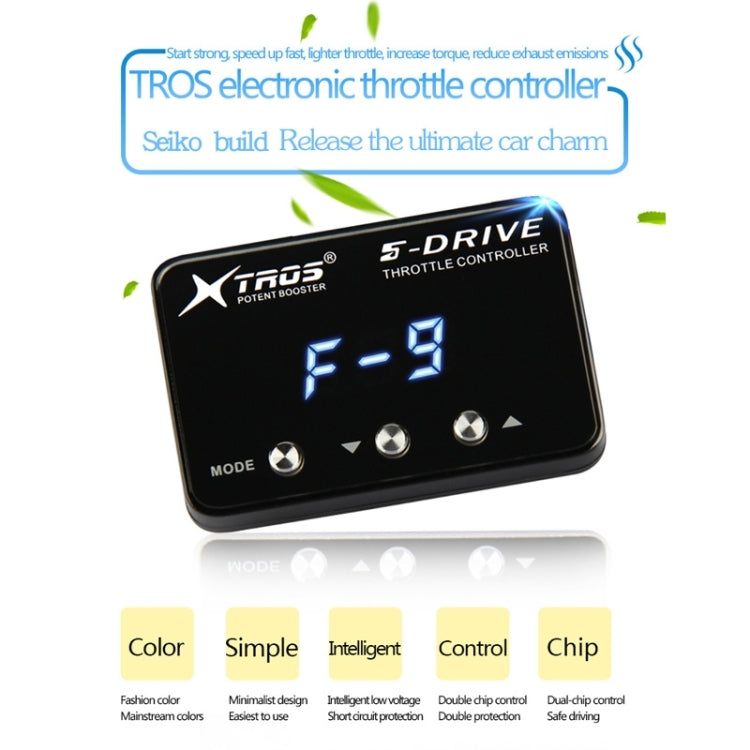 TROS KS-5Drive Potent Booster Electronic Throttle Controller, For Nissan X-trail 2008-, For Nissan Frontier 2005-, For Nissan NV350 2007-, For Nissan Latio 2007-, For Nissan Terra 2018-, For Mitsubishi Montero 2007-2015, For Mitsubishi Montero 2016-   ...