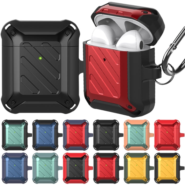 Wireless Earphones Shockproof Bumblebee Twill Silicone Protective Case, For AirPods 1/2