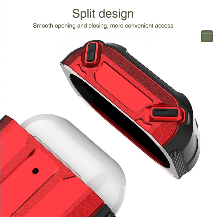 Wireless Earphones Shockproof King Kong Armor Silicone Protective Case, For AirPods 1/2