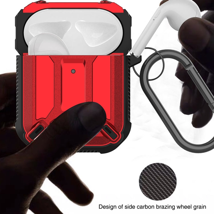 Wireless Earphones Shockproof King Kong Armor Silicone Protective Case, For AirPods 1/2