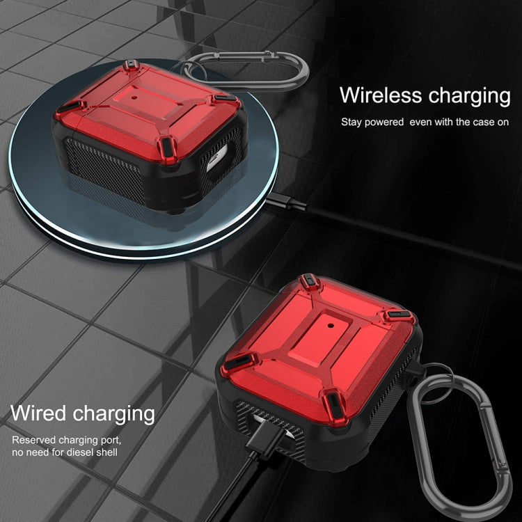 Wireless Earphones Shockproof King Kong Armor Silicone Protective Case, For AirPods 1/2