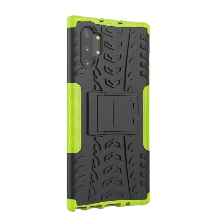Tire Texture TPU + PC Shockproof Case with Holder, For Galaxy Note 10 Plus