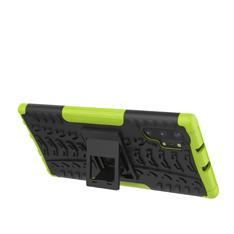 Tire Texture TPU + PC Shockproof Case with Holder, For Galaxy Note 10 Plus