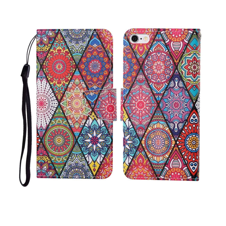 Painted Pattern Horizontal Flip Leathe Case, For iPhone 6