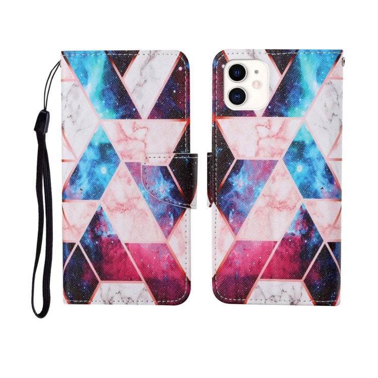 Painted Pattern Horizontal Flip Leathe Case, For iPhone 12 mini