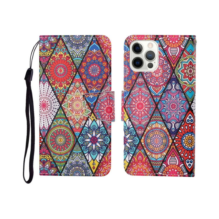 Painted Pattern Horizontal Flip Leathe Case, For iPhone 12 Pro Max