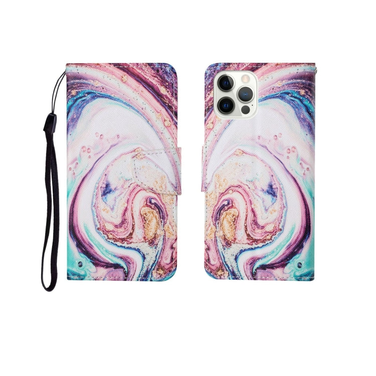 Painted Pattern Horizontal Flip Leathe Case, For iPhone 12 Pro Max
