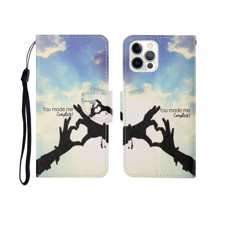 Painted Pattern Horizontal Flip Leathe Case, For iPhone 12 Pro Max