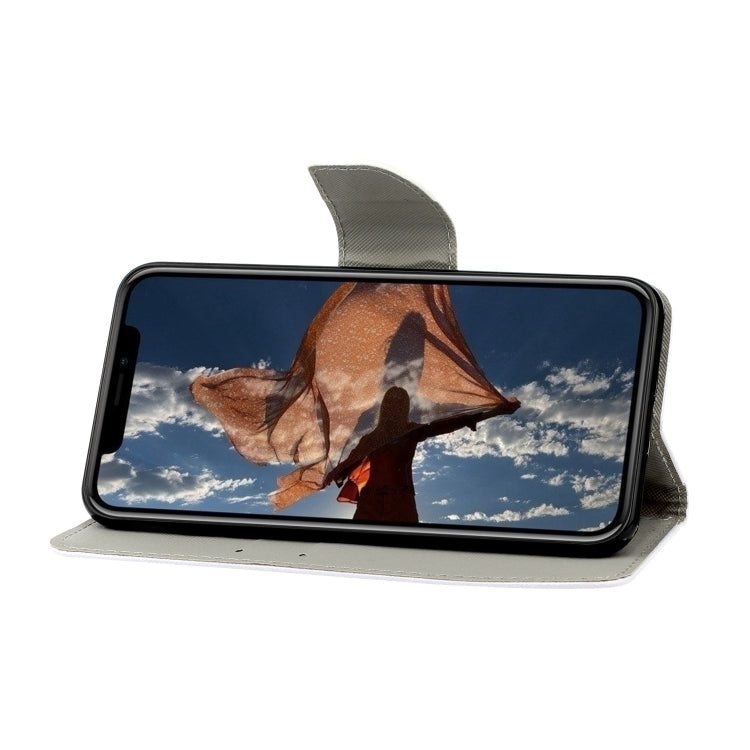 Painted Pattern Horizontal Flip Leathe Case, For iPhone XS Max