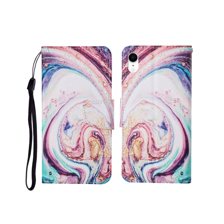 Painted Pattern Horizontal Flip Leathe Case, For iPhone XS Max