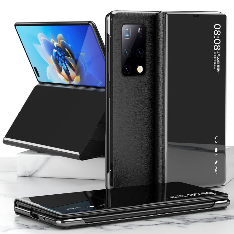 Electroplated Mirror Protective Case with Holder, For Huawei Mate X2