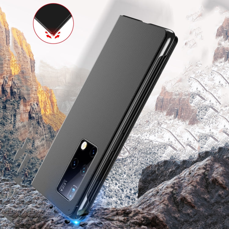 Electroplated Mirror Protective Case with Holder, For Huawei Mate X2