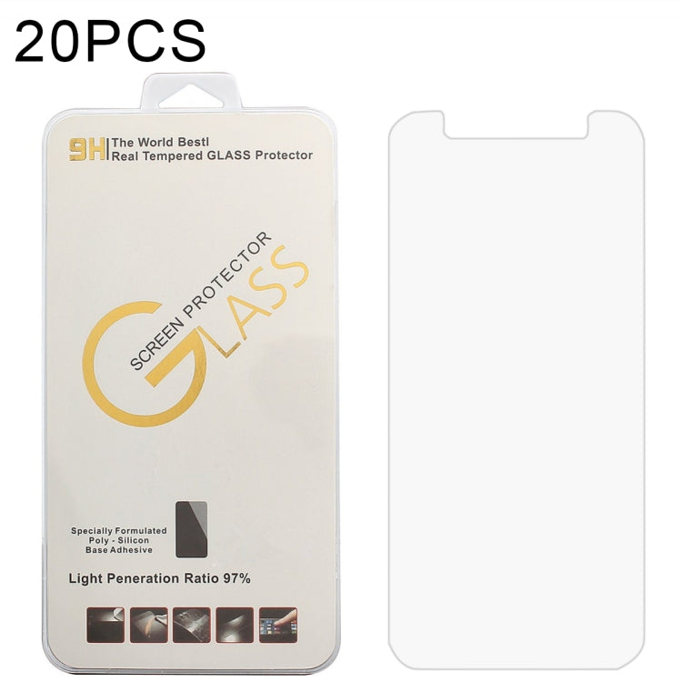 20 PCS 0.26mm 9H 2.5D Tempered Glass Film, For Oukitel WP12 (20 PCS)