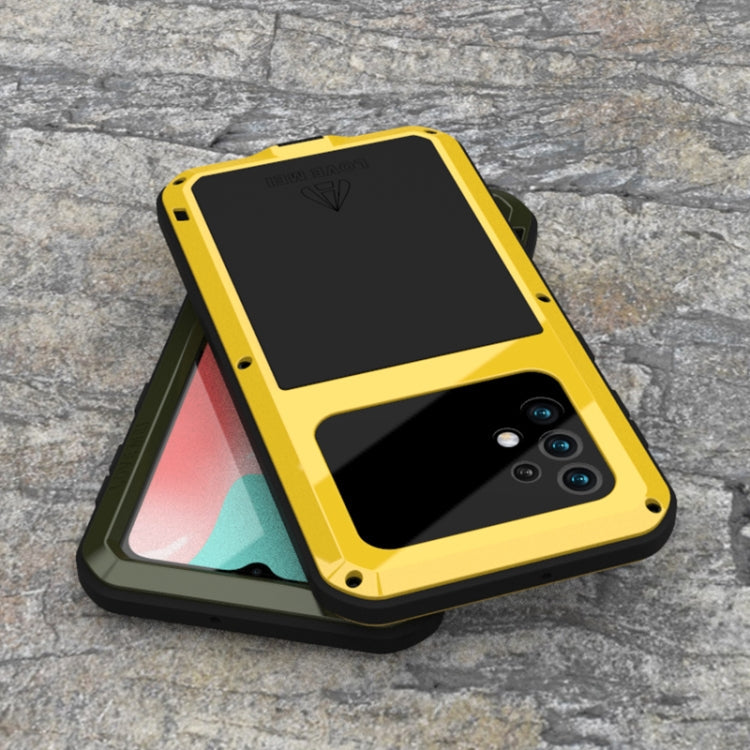 LOVE MEI Metal Shockproof Waterproof Dustproof Protective Case with Glass, For Samsung Galaxy A32 5G, For Samsung Galaxy A52 5G / 4G, For Samsung Galaxy S21 5G, For Samsung Galaxy S21+ 5G