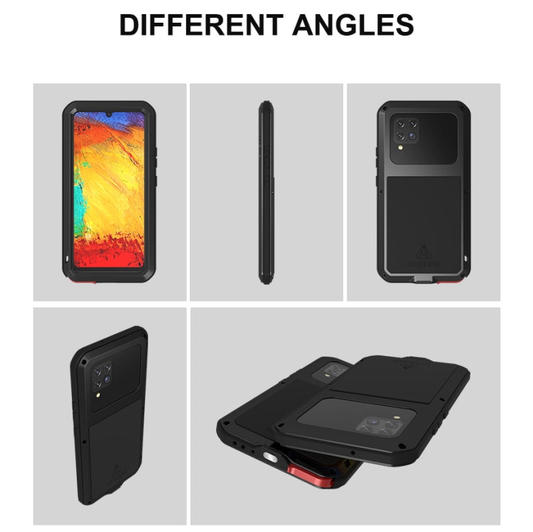 LOVE MEI Metal Shockproof Waterproof Dustproof Protective Case with Glass, For Samsung Galaxy A42, For Samsung Galaxy A72 5G / 4G