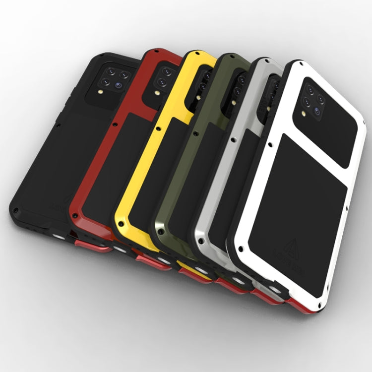 LOVE MEI Metal Shockproof Waterproof Dustproof Protective Case with Glass, For Samsung Galaxy A42, For Samsung Galaxy A72 5G / 4G