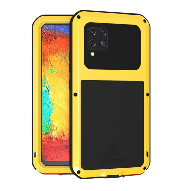 LOVE MEI Metal Shockproof Waterproof Dustproof Protective Case with Glass, For Samsung Galaxy A42, For Samsung Galaxy A72 5G / 4G
