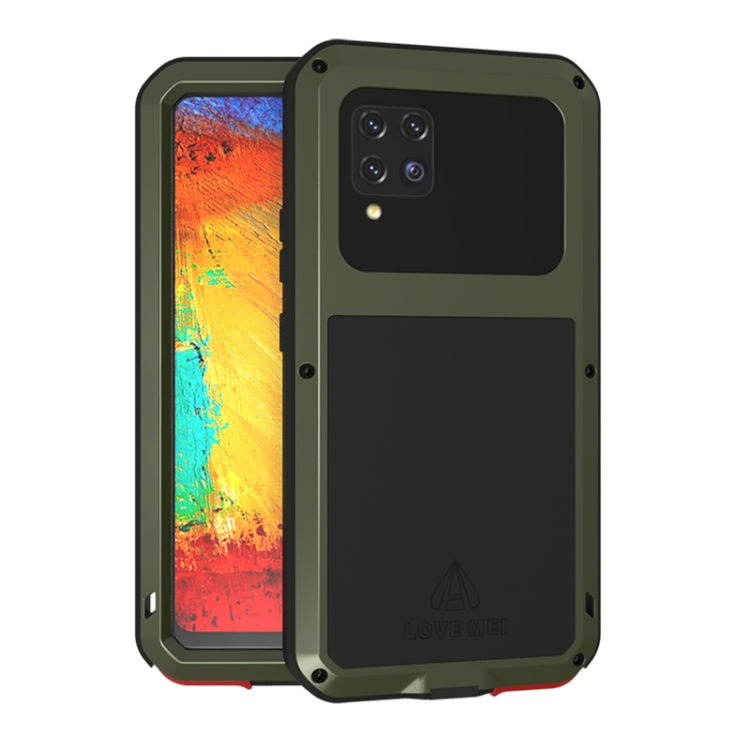 LOVE MEI Metal Shockproof Waterproof Dustproof Protective Case with Glass, For Samsung Galaxy A42, For Samsung Galaxy A72 5G / 4G