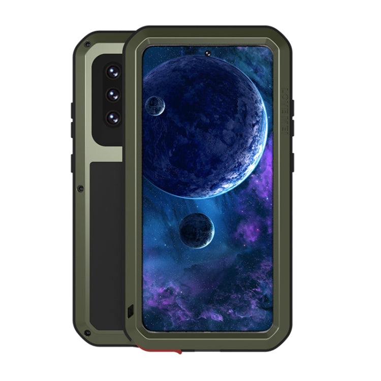 LOVE MEI Metal Shockproof Waterproof Dustproof Protective Case with Glass, For Samsung Galaxy A32 5G, For Samsung Galaxy A52 5G / 4G, For Samsung Galaxy S21 5G, For Samsung Galaxy S21+ 5G