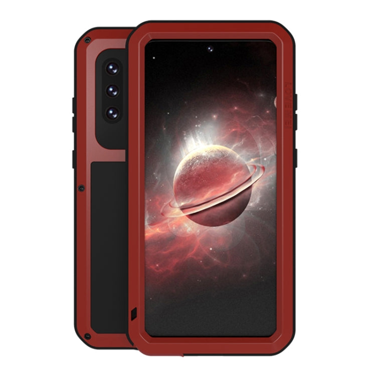 LOVE MEI Metal Shockproof Waterproof Dustproof Protective Case with Glass, For Samsung Galaxy A42, For Samsung Galaxy A72 5G / 4G