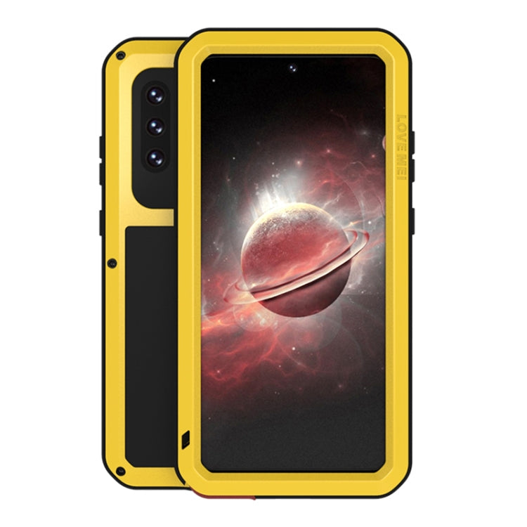 LOVE MEI Metal Shockproof Waterproof Dustproof Protective Case with Glass, For Samsung Galaxy A42, For Samsung Galaxy A72 5G / 4G