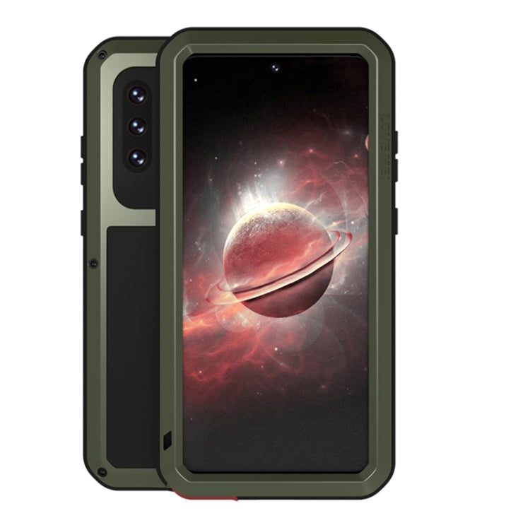 LOVE MEI Metal Shockproof Waterproof Dustproof Protective Case with Glass, For Samsung Galaxy A42, For Samsung Galaxy A72 5G / 4G
