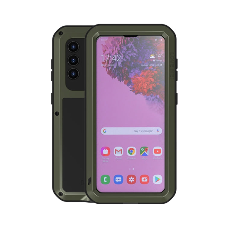 LOVE MEI Metal Shockproof Waterproof Dustproof Protective Case with Glass, For Samsung Galaxy A32 5G, For Samsung Galaxy A52 5G / 4G, For Samsung Galaxy S21 5G, For Samsung Galaxy S21+ 5G