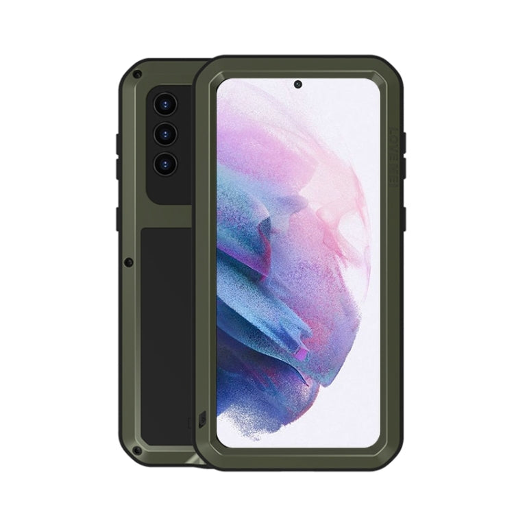 LOVE MEI Metal Shockproof Waterproof Dustproof Protective Case with Glass, For Samsung Galaxy A32 5G, For Samsung Galaxy A52 5G / 4G, For Samsung Galaxy S21 5G, For Samsung Galaxy S21+ 5G