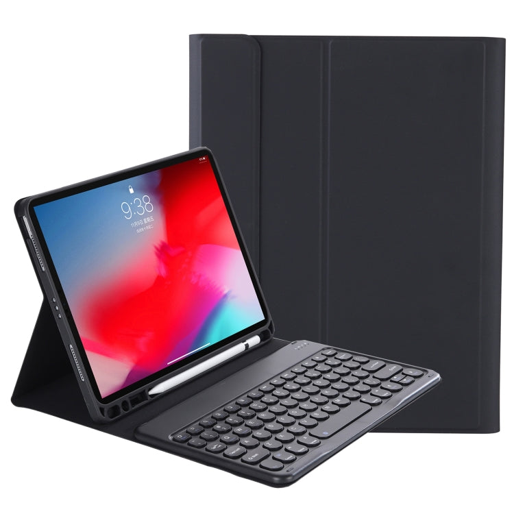 YT11B Detachable Candy Color Skin Feel Texture Round Keycap Bluetooth Keyboard Leather Case For iPad Air 4 2020 / Air 5 2022 / Pro 11 inch 2022 / 2021 / 2020 / 2018(White Ice), For iPad Air 11 2024 / 2025 / Air 2020 10.9                                ...