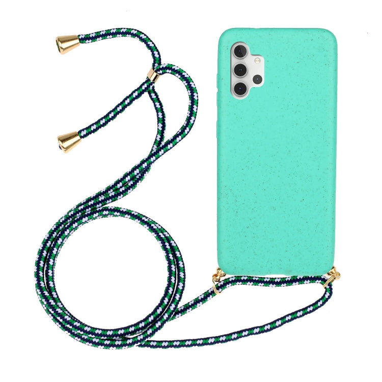 Wheat Straw Material + TPU Protective Case with Lanyard, For Samsung Galaxy A12, For Samsung Galaxy A32 5G, For Samsung Galaxy A52 5G / 4G, For Samsung Galaxy A72 5G / 4G
