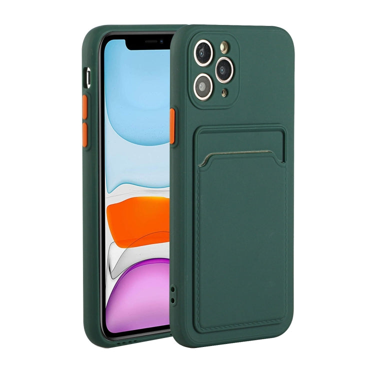 Card Slot Design Shockproof TPU Protective Case, For iPhone 11 Pro Max, For iPhone 12 mini