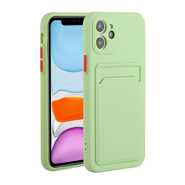 Card Slot Design Shockproof TPU Protective Case, For iPhone 11 Pro Max, For iPhone 12 mini